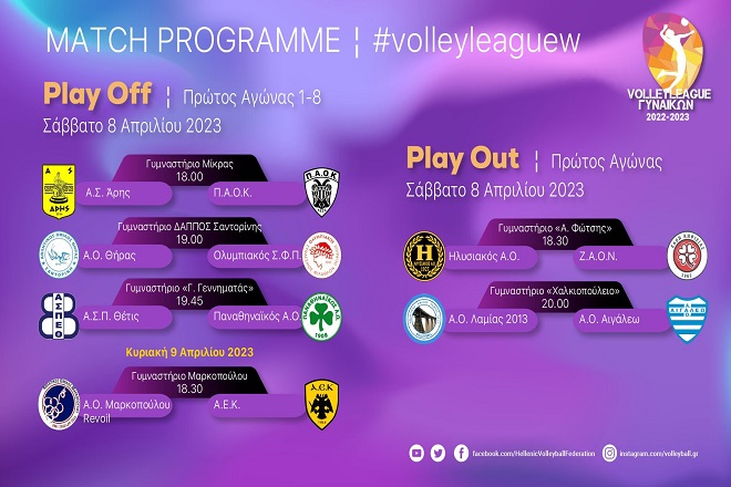 Volley League Γυναικών: Η ώρα των Play Off και Play Out