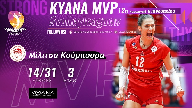 Η Κούμπουρα MVP της 12ης αγωνιστικής