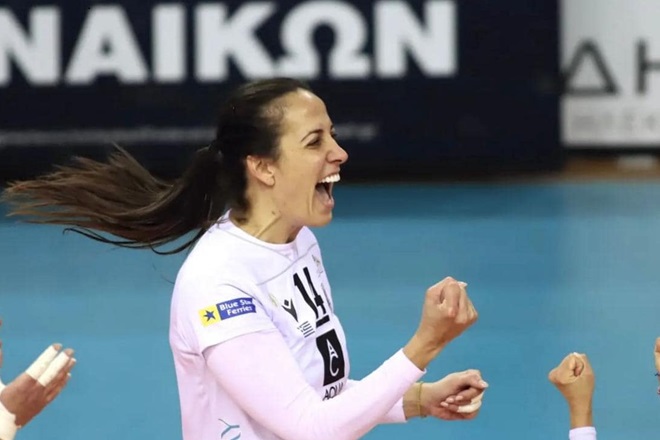 Η Στέλλα Χριστοδούλου «έσπασε το ρόδι» των ΜVP της Volleyleague για τον Α.Ο. Θήρας