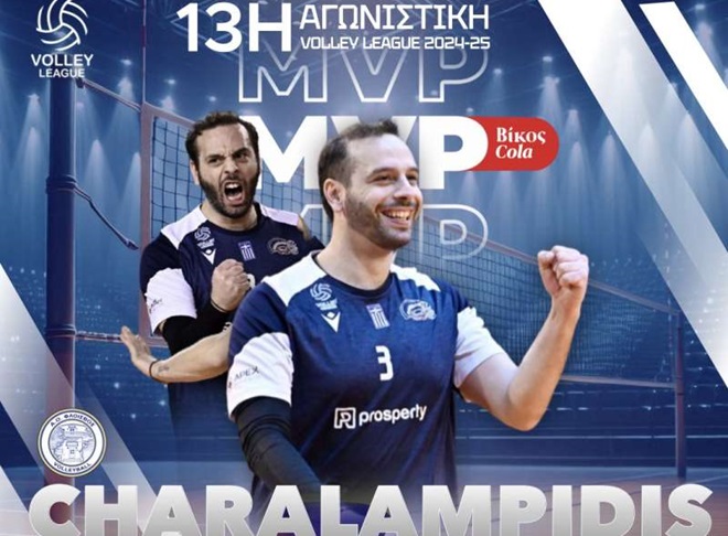 Πρώτη φορά MVP ο πολύπειρος Δημήτρης Χαραλαμπίδης